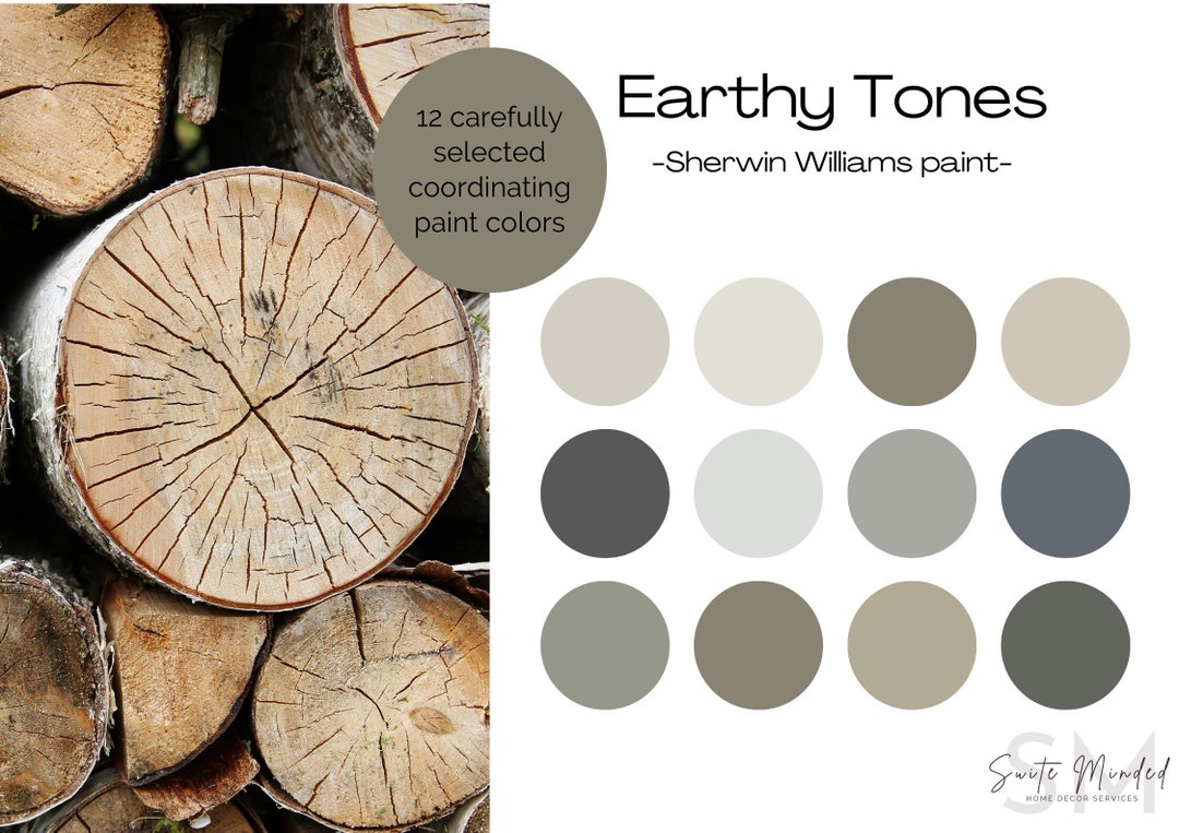 Earthy Tones Neutral Color Palette Sherwin Williams Paint Neutral Home ...