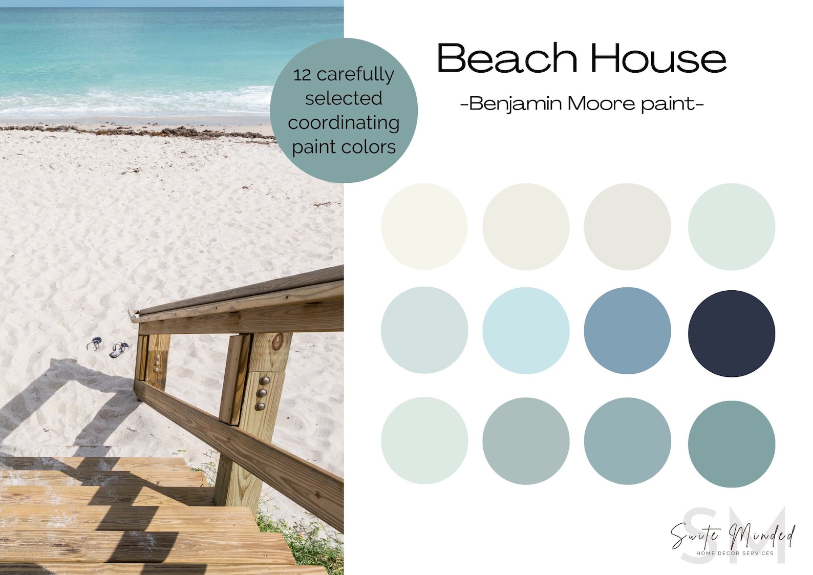 Beach House Palette Benjamin Moore Paint Coastal Color Palette Paint ...