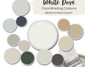 White Dove Benjamin Moore Coordinating Colours - Whole-House Colour Palette - Digital Guide - White Paint Colour - Interior Paint Selection
