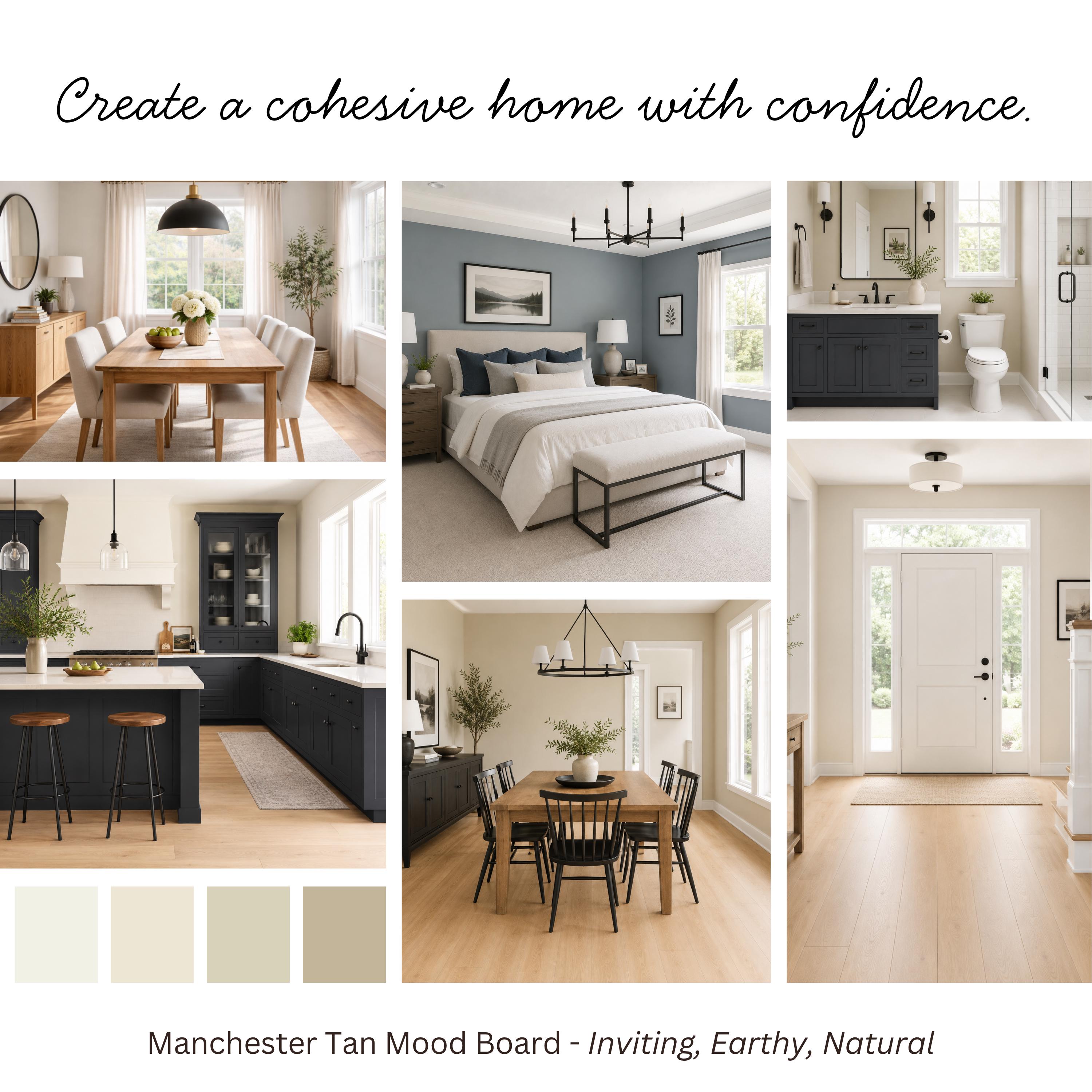 Manchester Paint Color Manchester Tan Benjamin Moore Home Color Palette | Coordinating Colors ...