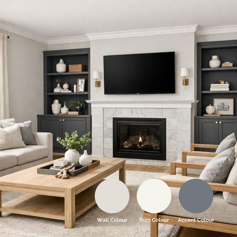Classic Gray Benjamin Moore Whole-house Color Palette - Coordinating ...