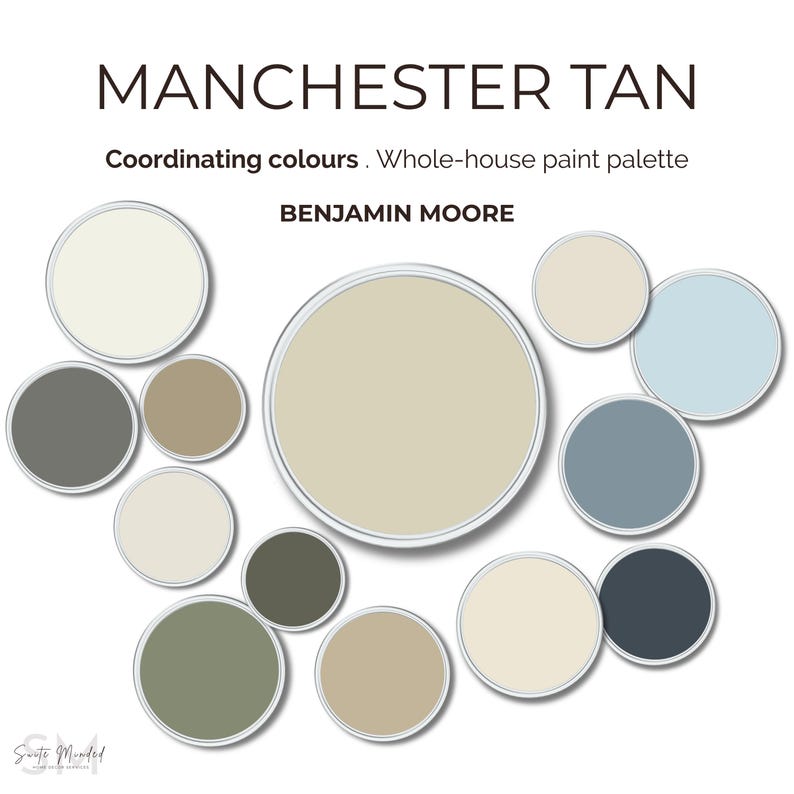 Manchester Paint Color Manchester Tan Benjamin Moore Home Color Palette | Coordinating Colors ...
