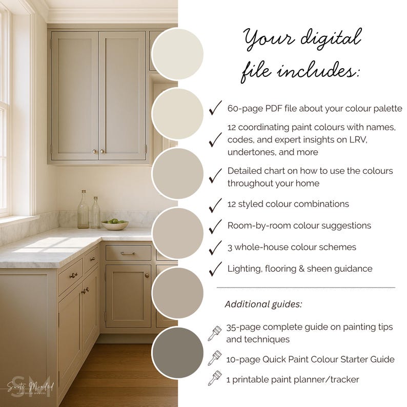 Warm Neutral Paint Colors Benjamin Moore | Whole House Color Palette ...