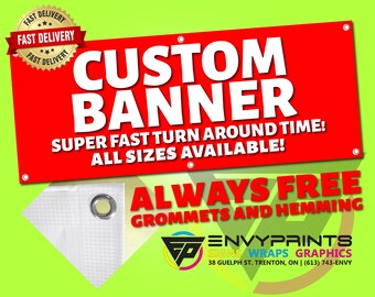 Custom Banner | Banner and Signs | Birthday Banner | Banner For Engagement | Banner Flag | Banner For Retirement | Business Banner