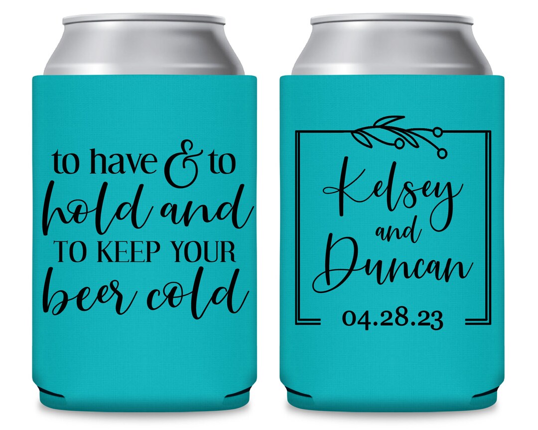 Wedding Can Coolers Wedding Favors for Guests in Bulk Beer Etsy