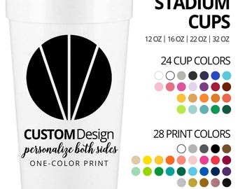 Personalized Cups Party Favors Custom Wedding Favors for Guests in Bulk or Promo Items With Design or Logo for Marketing Small Business