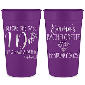 Bachelorette Party Favors in Bulk Bachelorette Party Cups Before She Says I Do Stadium Cups Gifts for Bridesmaids Party Favors for Gift Bags