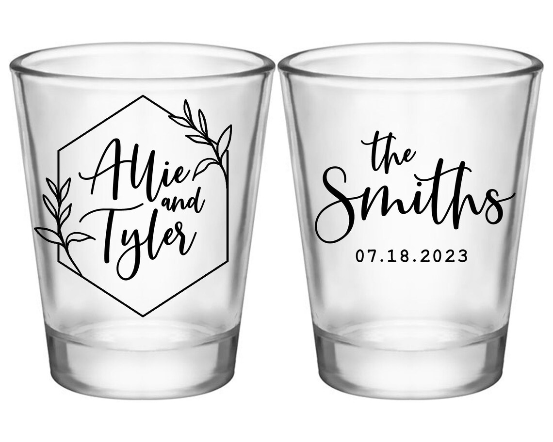 Wedding Shot Glasses Personalized Wedding Favors for Guests in Etsy