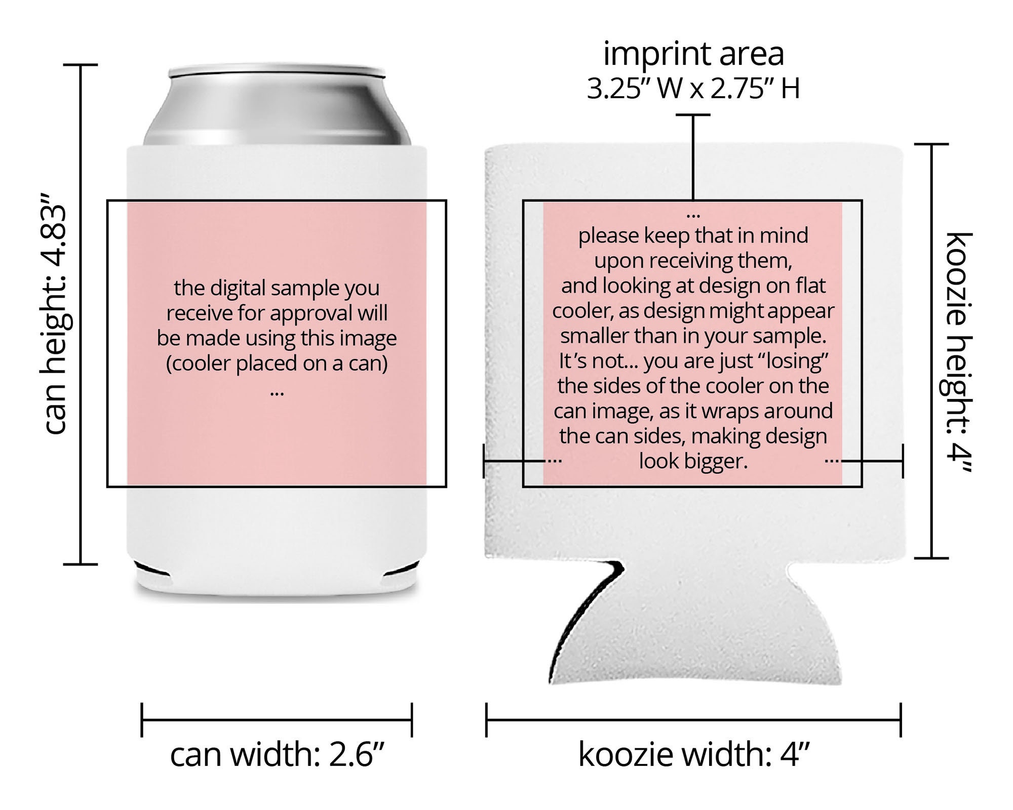 Koozie® Bulk Logo Neoprene Can Cooler | 1 Color 1 Side