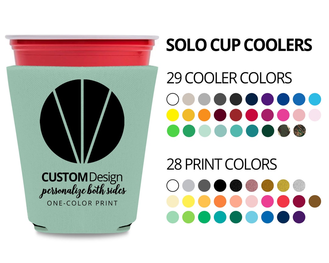 Custom Solo Cup Coolers for Party Favors Promo Items With Etsy