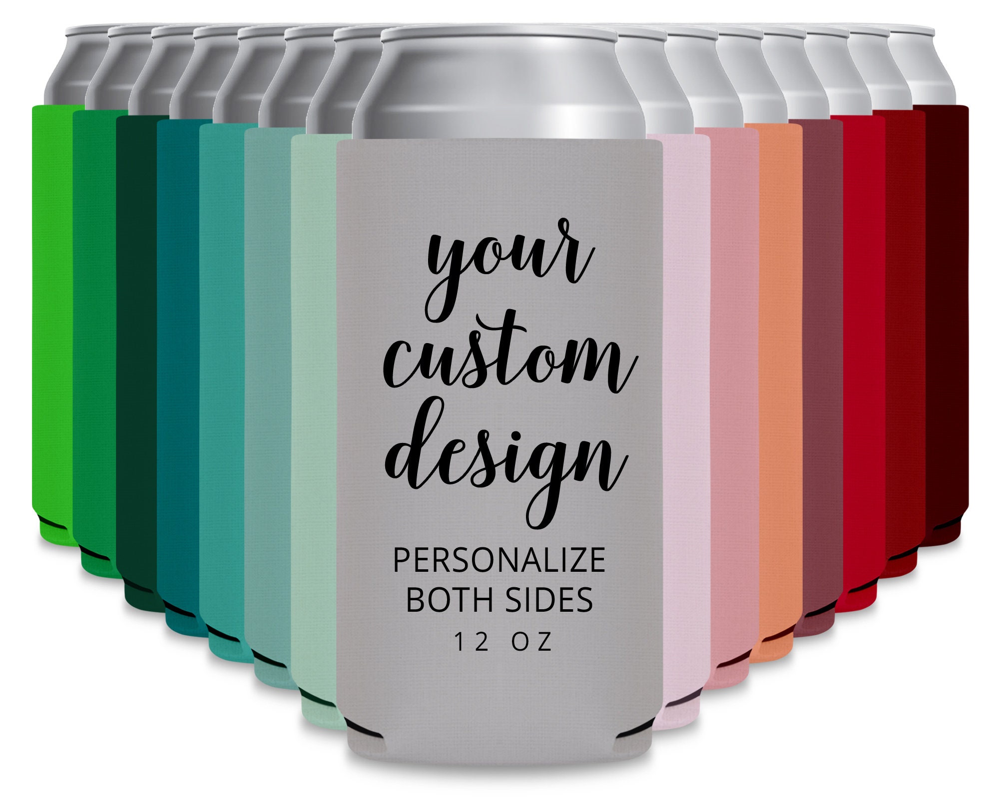 Custom Printed 40 oz. Camo Bottle Sleeves with Designed Logo - Qty: 50