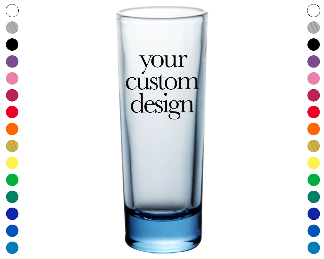 Tall Shot Glasses 2oz Custom Shot Glasses Frosted Shot Glasses Etsy