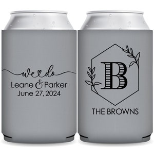 Wedding Can Coolers Customized Wedding Favors for Guests in Bulk Beer Can Holders Minimalistic Wedding Party Gift Bridal Shower Favors We Do