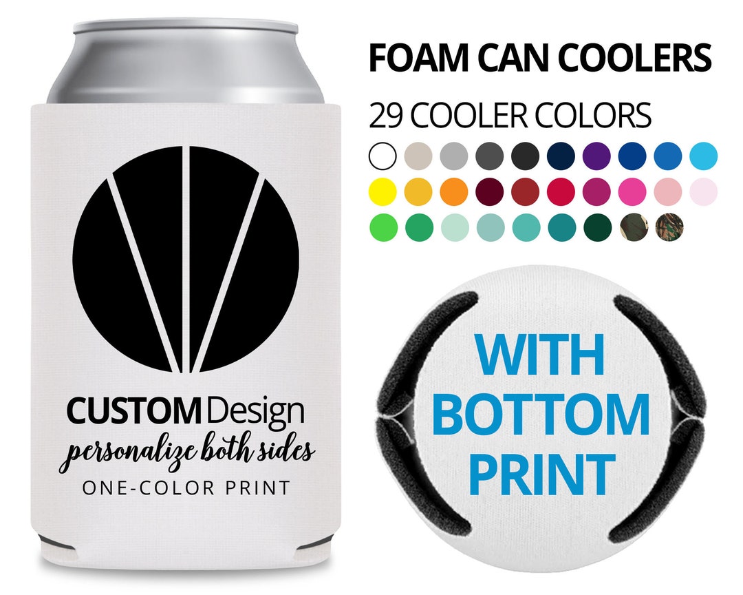 Royal Blue Insulated Slim Can Koozies - Customized with YOUR design!