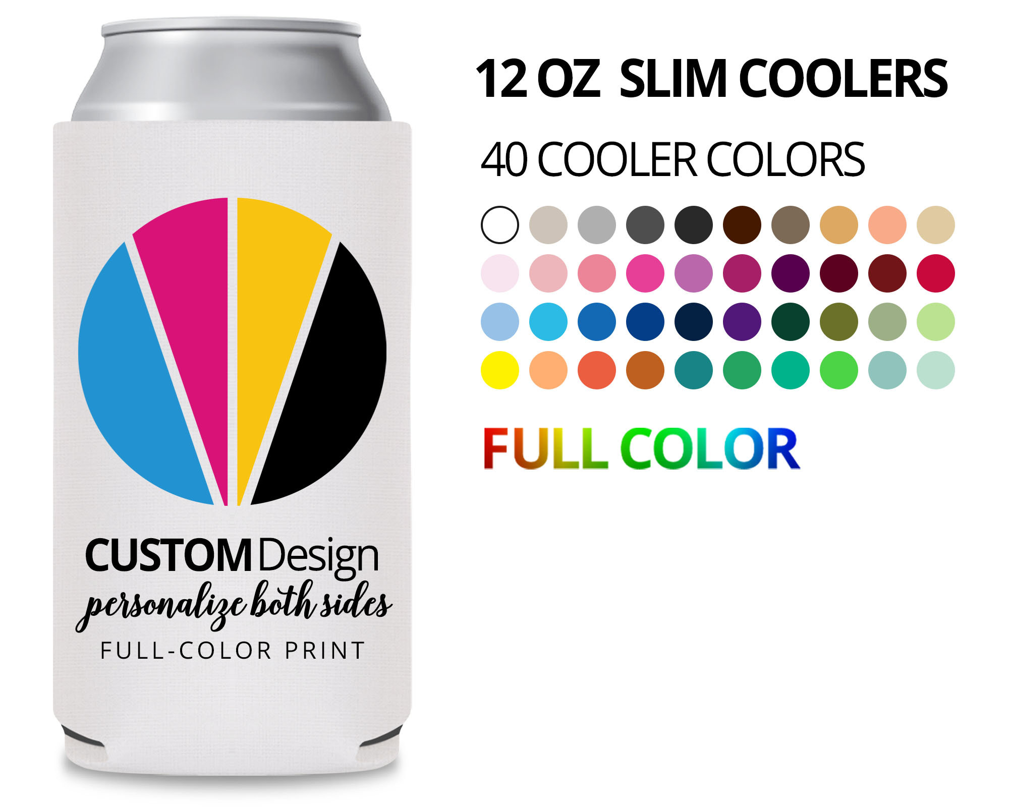 Custom Arches Insulated 12 Oz Slim Can Cooler