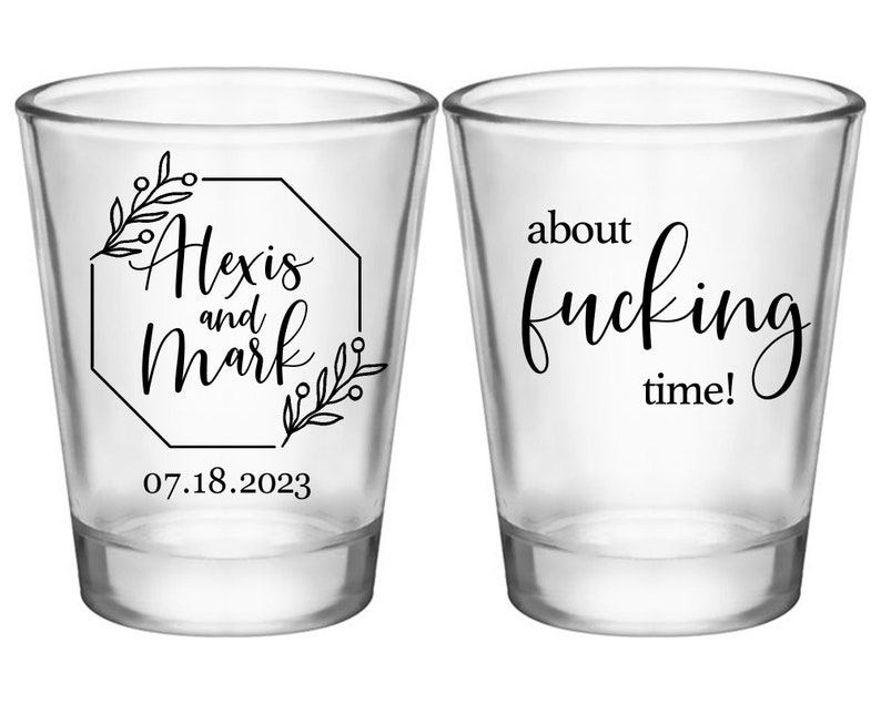 Wedding Shot Glasses Funny Wedding Favors for Guests Wedding Etsy