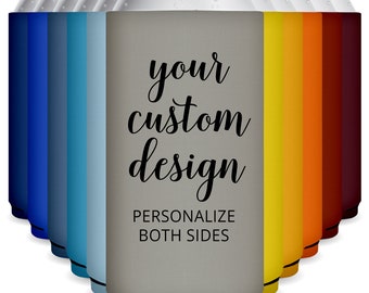 Custom Slim Can Coolers 12 oz Party Favors Wedding Favors for Guests in Bulk & Promotional Items With Design or Logo Slim Coolers Business