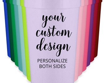 Personalized Party Cups Custom Party Favors Wedding Favors for Guests in Bulk Promotional Items Design or Logo for Marketing Small Business