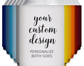 Personalized Can Coolers Custom Party Favors Wedding Favors for Guests in Bulk Promo Items With Design or Logo for Marketing Small Business