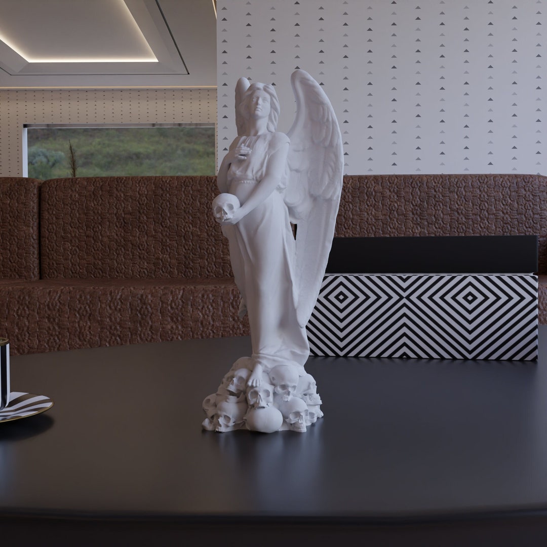 Angel Figurine Stl Format, 3D Printer Model, CNC File Download