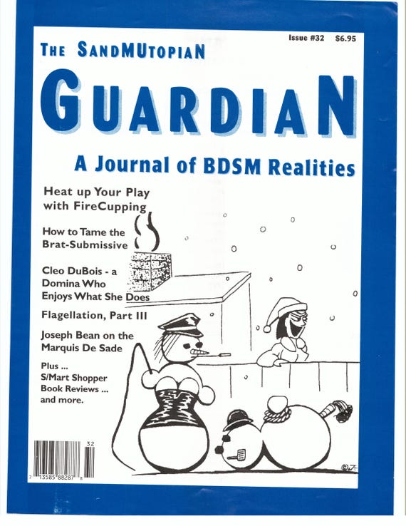 SandMUtopian Guardian Issue 32   Build your own spreader bar  The Joys of Domination   Firecupping for pleasure
