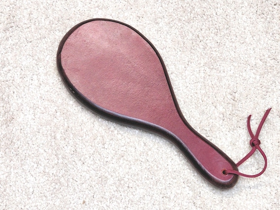 Large HairBrush dense and heavy BDSM leather punisment  Paddle