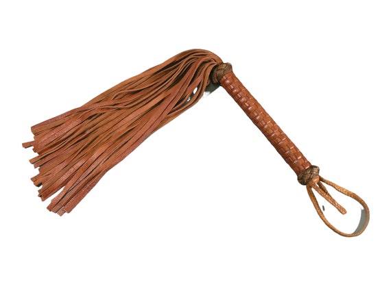Sensual BDSM Flogger "The Bullwinkle" ... a thuddy moosehide flogger