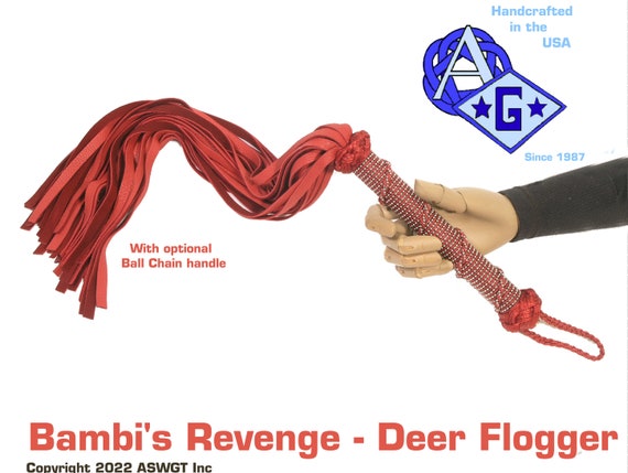 A Sensual Deerhide Flogger -- "Bambi's Revenge"