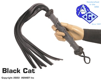 Black Cat Neoprene Rubber Flogger