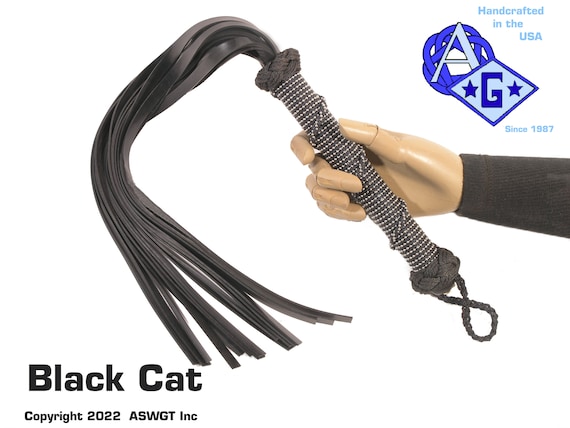 Black Cat Neoprene Rubber Flogger