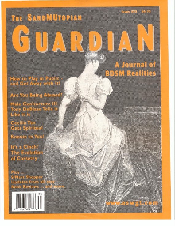 SandMUtopian Guardian Issue 35  Male Genitorture III   Getting away with public Play  Sex Magick