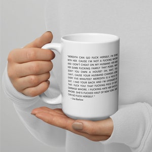 Lisa Barlow Rant Mug The Real Housewives of Salt Lake City