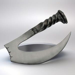 Hand-Forged Carbon Steel Dual-Edged Knife: Ogun Hunter's Tool