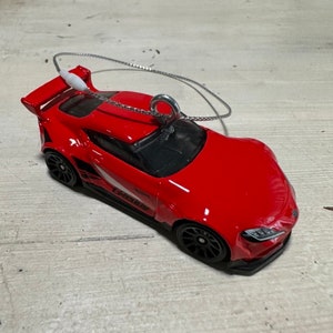 Hot Wheels 2020 Toyota GR Supra RARE RED Christmas tree ornament