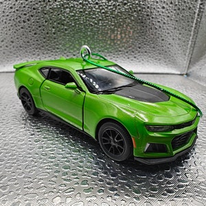 2017 Chevy Camaro ZL1 5&quot; Big Car GREEN Christmas Tree Ornament