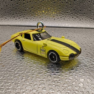 Hot Wheels Toyota 2000GT YELLOW Christmas tree ornament