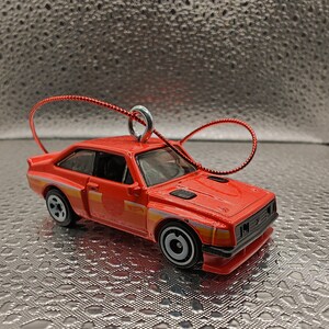 Hot Wheels Ford Escort RS2000 RED or WHITE Christmas tree ornament