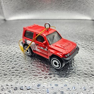 Hot Wheels Mitsubishi Pajero Evolution RED Christmas tree ornament