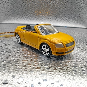 Audi TT Roadster YELLOW Christmas tree ornament