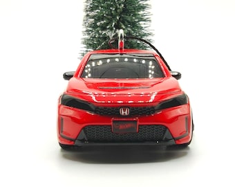Honda Civic Type R Red Big Car Diecast Metal Ornament (4.5")