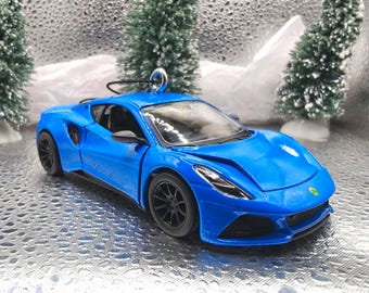 Lotus Emira Ornament: 5" Diecast Car Christmas Decor, Choose your color