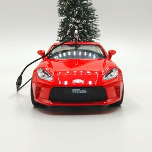 Toyota GR86 Big Car Red Diecast Metal Ornament (5")