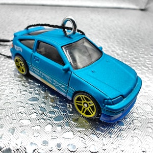 Hot Wheels 1988 Honda CRX *RARE* Blue Christmas tree ornament