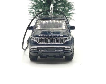 Matchbox 2022 Jeep Wagoneer Blue Diecast Metal Ornament (3")