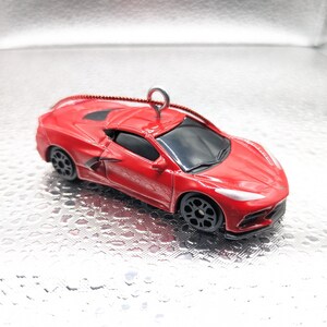 2020 Corvette Stingray RED Christmas tree ornament