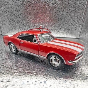 1967 Chevy Camaro Z28 5&quot; Big Car RED Christmas Tree Ornament