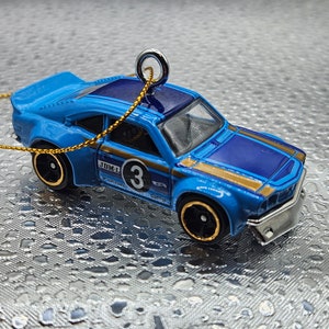 Matchbox Mazda RX-3 BLUE Christmas Tree Ornament