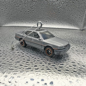 Matchbox 1984 Lexus LS400 Silver Christmas tree ornament