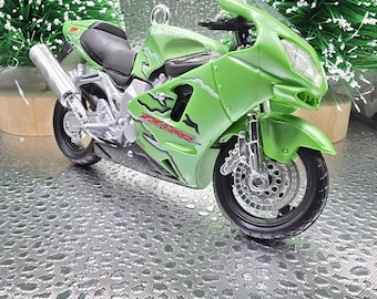 Kawasaki Ninja ZX 12R GREEN Motorcycle Christmas Tree Ornament