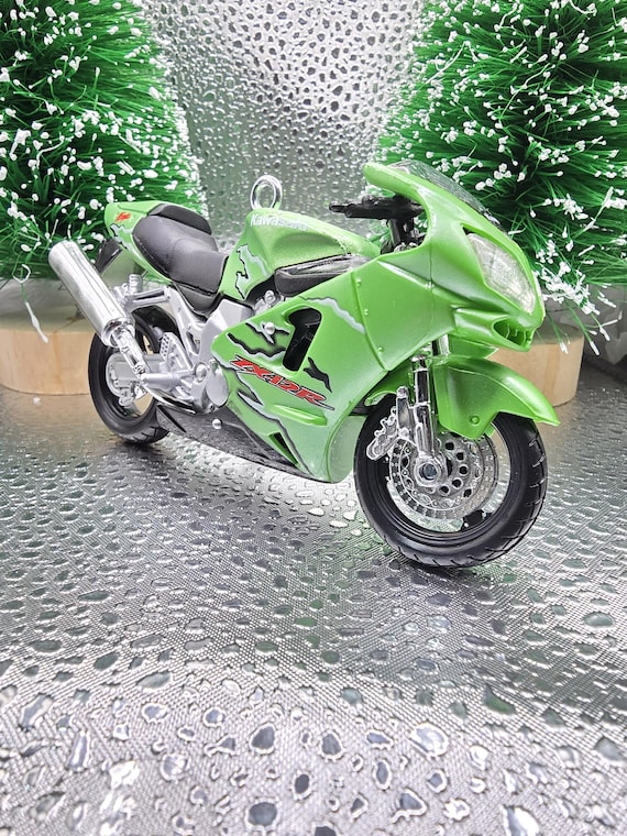 Kawasaki Ninja ZX 12R GREEN Motorcycle Christmas Tree Ornament